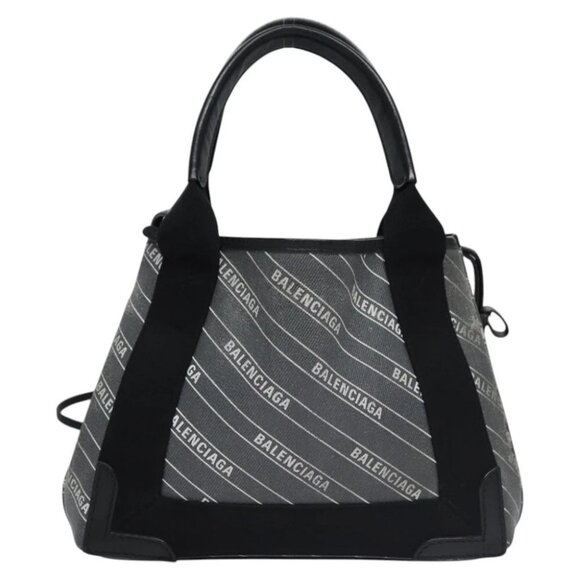 BALENCIAGA Hand Bag PVC Leather 2way Gray 390346 Auth BA449 - Picture 2 of 15